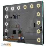 Specchio LED Quadrato | Pulsanti touch | Funzione anti-appannamento | Temperatura di colore regolabile - Reyze Serie Minimal Modello 4